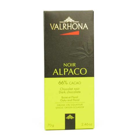 Tablette de chocolat noir Alpaco Pur Equateur 66% ...